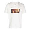 MM6 MAISON MARGIELA T-SHIRT MULTICOLOR PRINT white