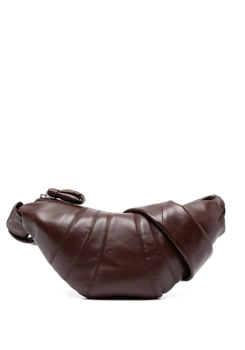 LEMAIRE small croissant bag leather roasted pecan LEMAIRE small croissant bag leather roasted pecan