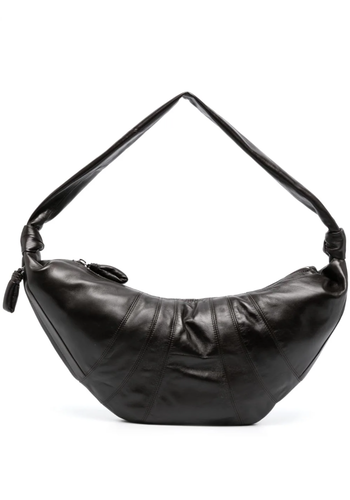 LEMAIRE large croissant bag leather dark chocolate LEMAIRE large croissant bag leather dark chocolate