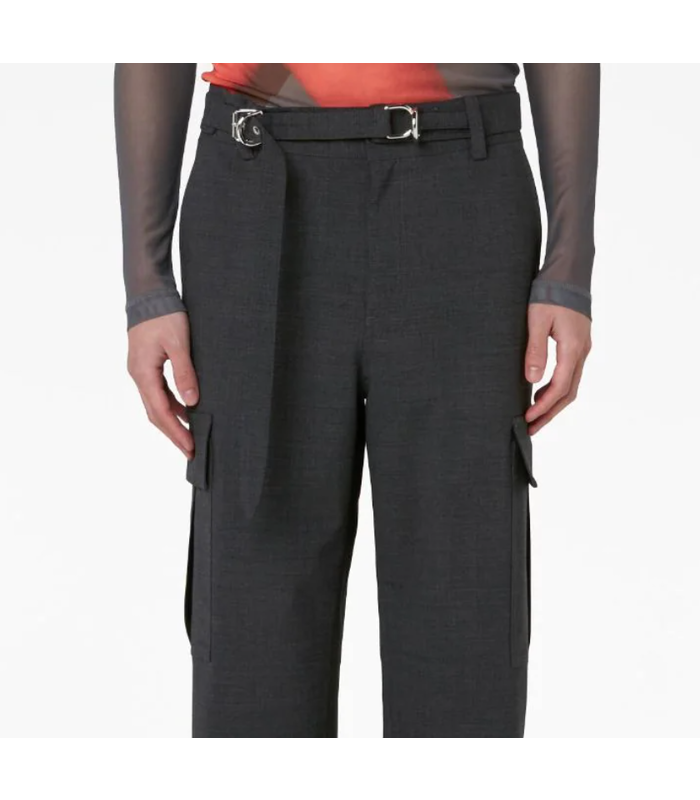 PADLOCK CARGO TROUSERS GREY