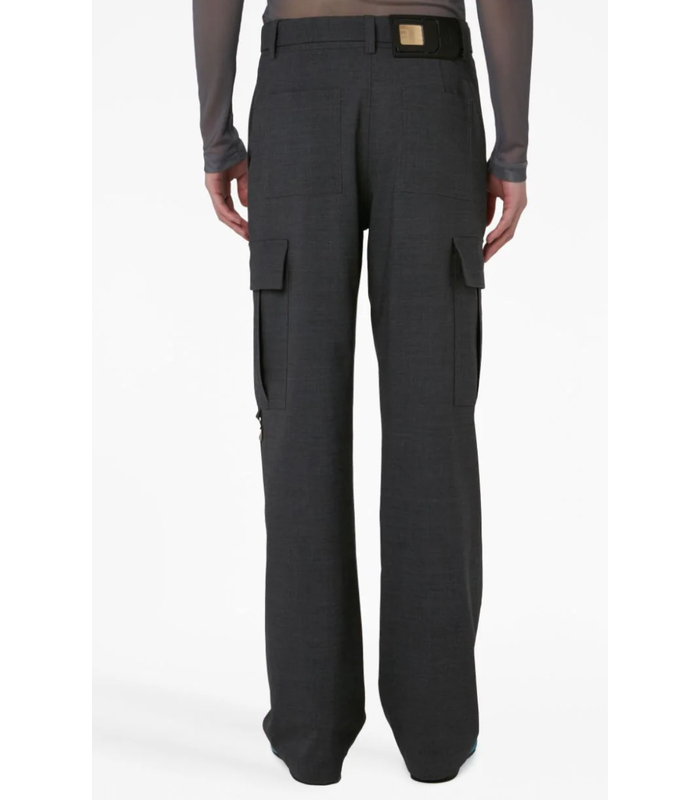 PADLOCK CARGO TROUSERS GREY