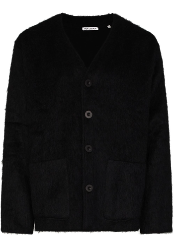 OUR LEGACY cardigan black mohair