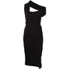 MM6 MAISON MARGIELA MIDI DRESS HEAVY KNIT BLACK