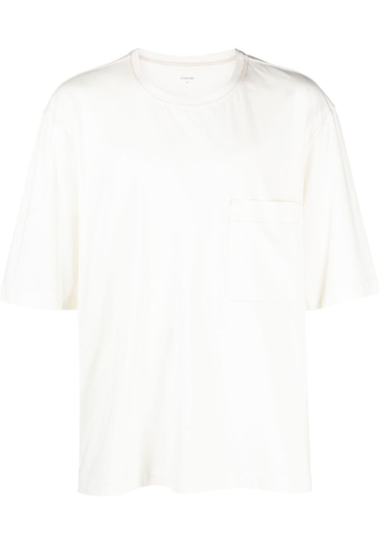 LEMAIRE patch pocket t-shirt light vanilla