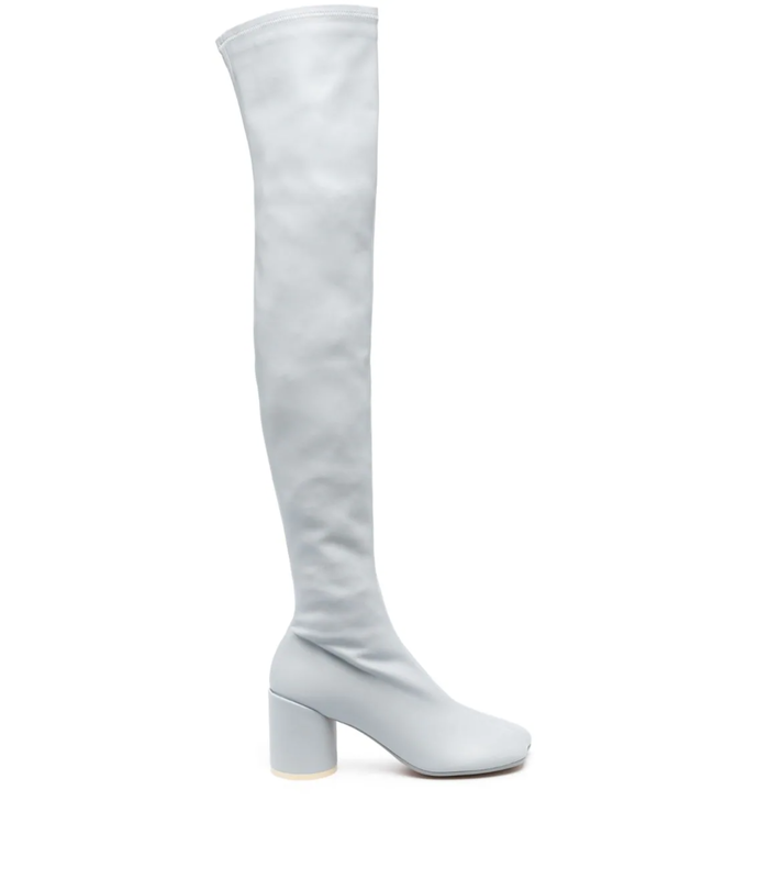 HIGH KNEE BOOT LIGHT BLUE