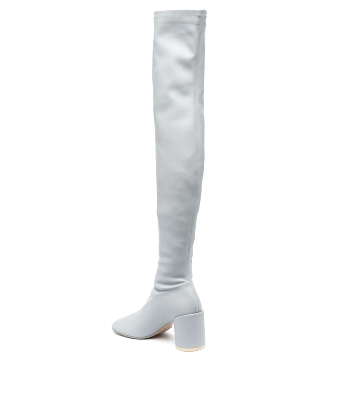 HIGH KNEE BOOT LIGHT BLUE