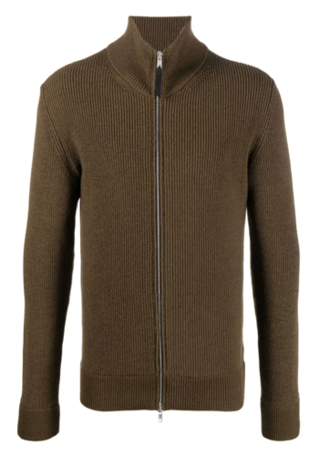 MAISON MARGIELA pullover with zipper chestnut