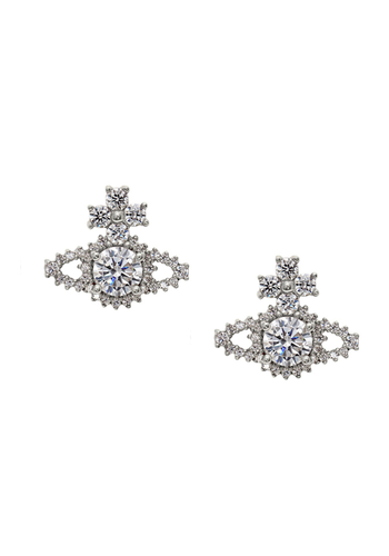 VIVIENNE WESTWOOD valentina orb earrings platinum VIVIENNE WESTWOOD valentina orb earrings platinum