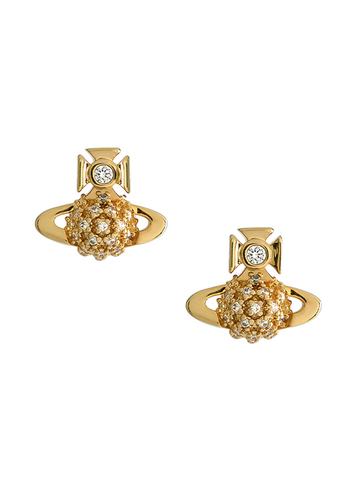 VIVIENNE WESTWOOD bas relief drop earrings gold VIVIENNE WESTWOOD bas relief drop earrings gold