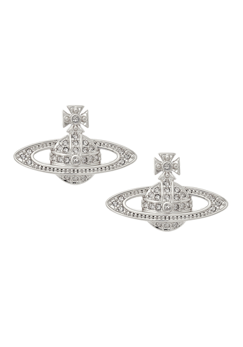 VIVIENNE WESTWOOD mini bas relief earrings platinum VIVIENNE WESTWOOD mini bas relief earrings platinum
