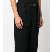 FLANNEL CARGO PANT BLACK