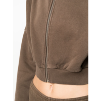 CROPPED FULL ZIP BRUNETTE