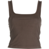 ENTIRE STUDIOS SQUARE NECK TANK BRUNETTE