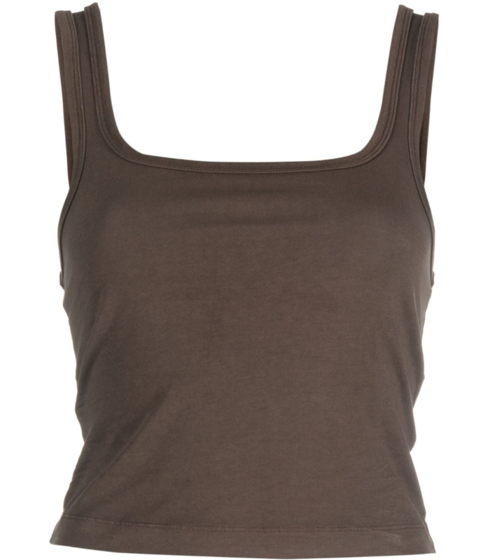 SQUARE NECK TANK BRUNETTE