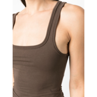 SQUARE NECK TANK BRUNETTE