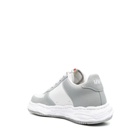 WAYNE LOW ORIGINAL SOLE BASKET LEATHER LOW TOP SNEAKER GREY/WHITE