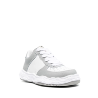 WAYNE LOW ORIGINAL SOLE BASKET LEATHER LOW TOP SNEAKER GREY/WHITE