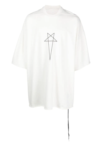 RICK OWENS DRKSHDW tommy t milk/black RICK OWENS DRKSHDW tommy t milk/black