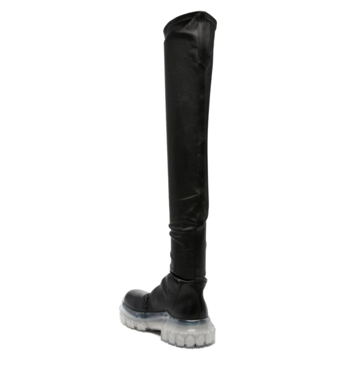 LEATHER BOOTS BOZO KNEE HIGH STOCKING TRACTOR