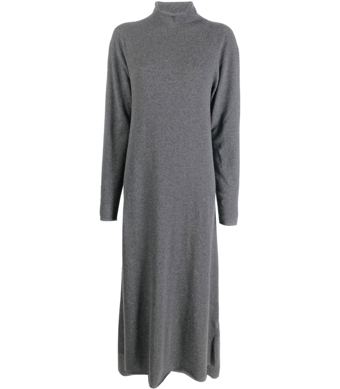 plus dress cashmere dark grey