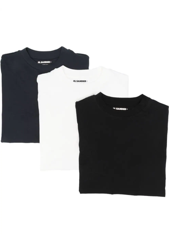 JIL SANDER 3-pack t-shirt black white navy JIL SANDER 3-pack t-shirt black white navy