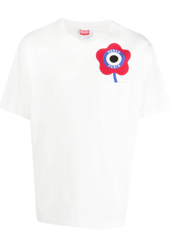 KENZO X NIGO target boke flower t-shirt white