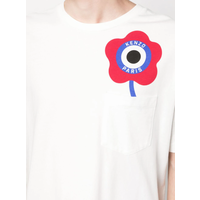 target boke flower t-shirt white