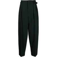 PLEATED TAPPERED PANTS CAVIAR