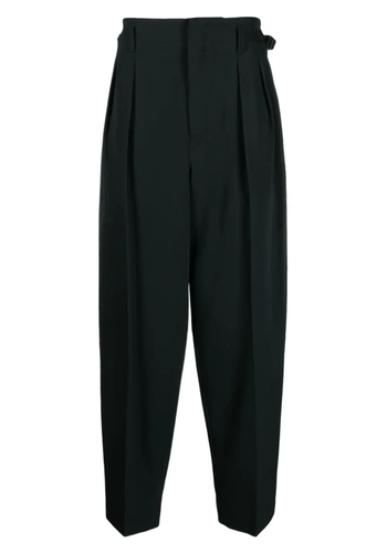 LEMAIRE pleated tappered pants caviar LEMAIRE pleated tappered pants caviar