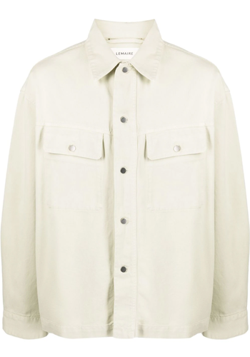 LEMAIRE trucker overshirt light sage