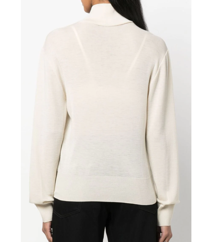 SEAMLESS TURTLENECK SWEATER CREAM YELLOW