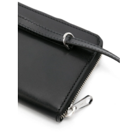 CONTINENTAL WALLET ON STRAP BLACK