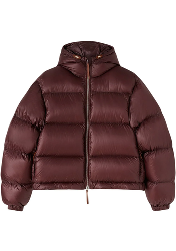 JIL SANDER down jacket 12 burgundy JIL SANDER down jacket 12 burgundy