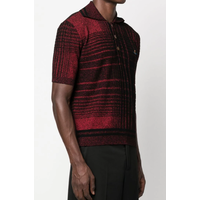 CHECK POLO BLACK/RED