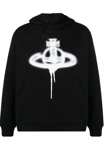 VIVIENNE WESTWOOD spray orb pullover sweater black VIVIENNE WESTWOOD spray orb pullover sweater black