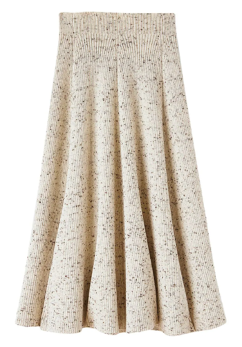 JIL SANDER mid skirt melange beige JIL SANDER mid skirt melange beige