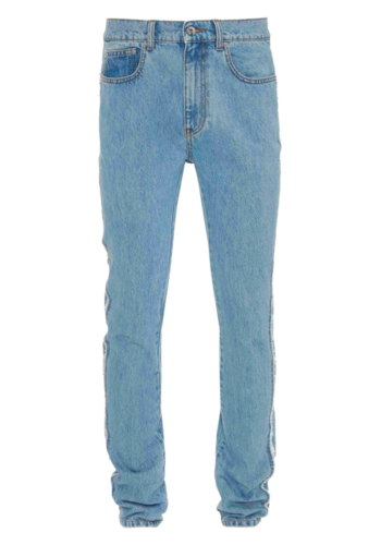JW ANDERSON twisted slim fit jeans blue
