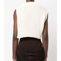 WRAP KNIT TOP CREAM