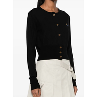 Bea Cropped Cardigan Black