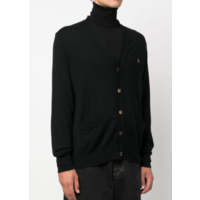 Man cardigan black