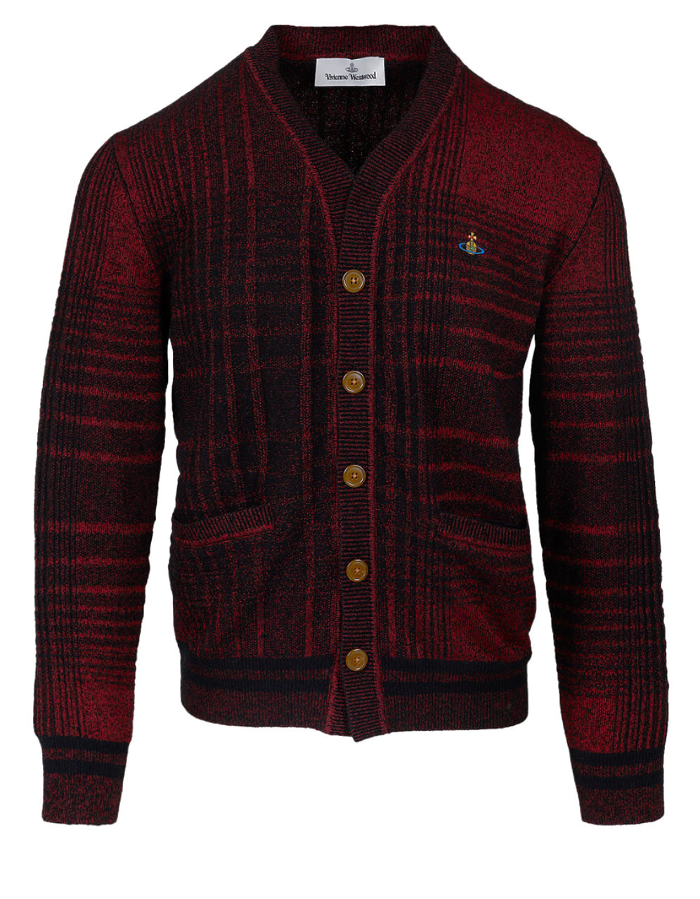 Vivienne Westwood 長袖ニット 48 赤黒チェック VIVIENNE WESTWOOD Check cardigan black/red - MEGUSTA