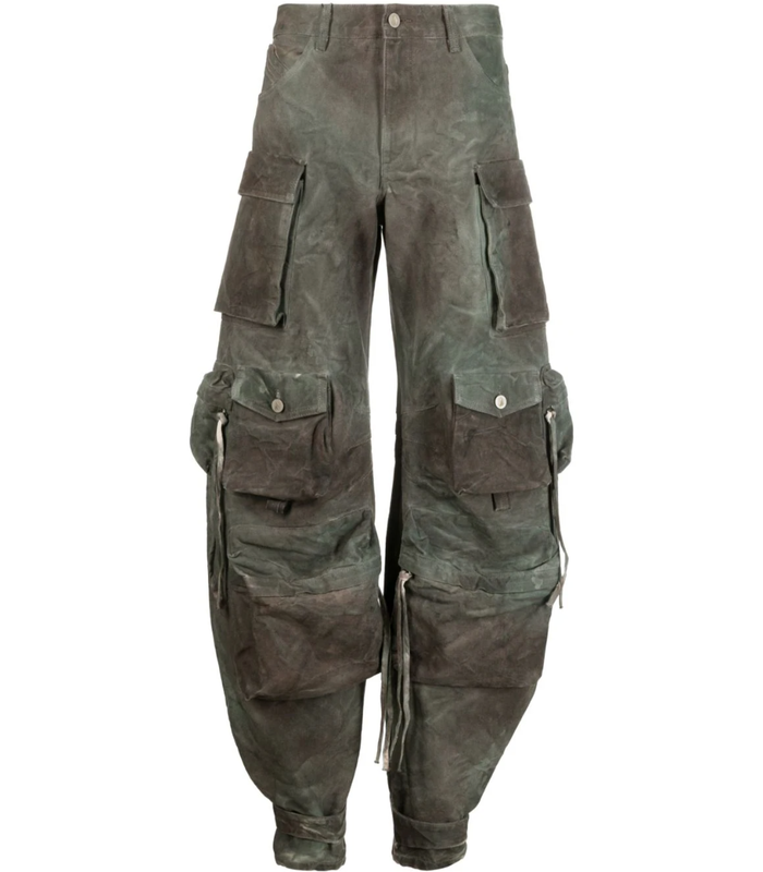 FERN CARGO PANTS - STAINED GREEN CAMOUFLAGE