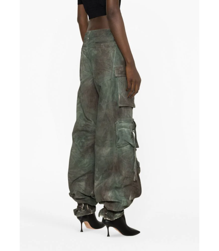 FERN CARGO PANTS - STAINED GREEN CAMOUFLAGE