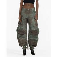 FERN CARGO PANTS - STAINED GREEN CAMOUFLAGE