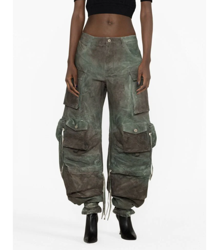 FERN CARGO PANTS - STAINED GREEN CAMOUFLAGE