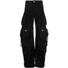 THE ATTICO FERN CARGO PANTS - BLACK