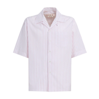 STRIPED S/S SHIRT - WHITE