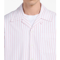 STRIPED S/S SHIRT - WHITE