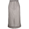 MAISON MARGIELA SEE-THROUGH MIDI SKIRT ANTHRACITE