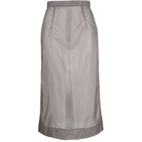 SEE-THROUGH MIDI SKIRT ANTHRACITE